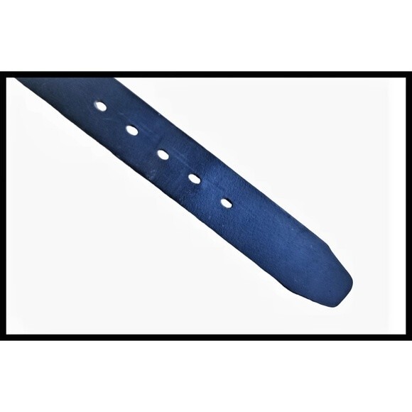 Timberland Genuine Leather Casual Belt Matte Black Square Silver Metal Buckle 36 - Picture 7 of 11